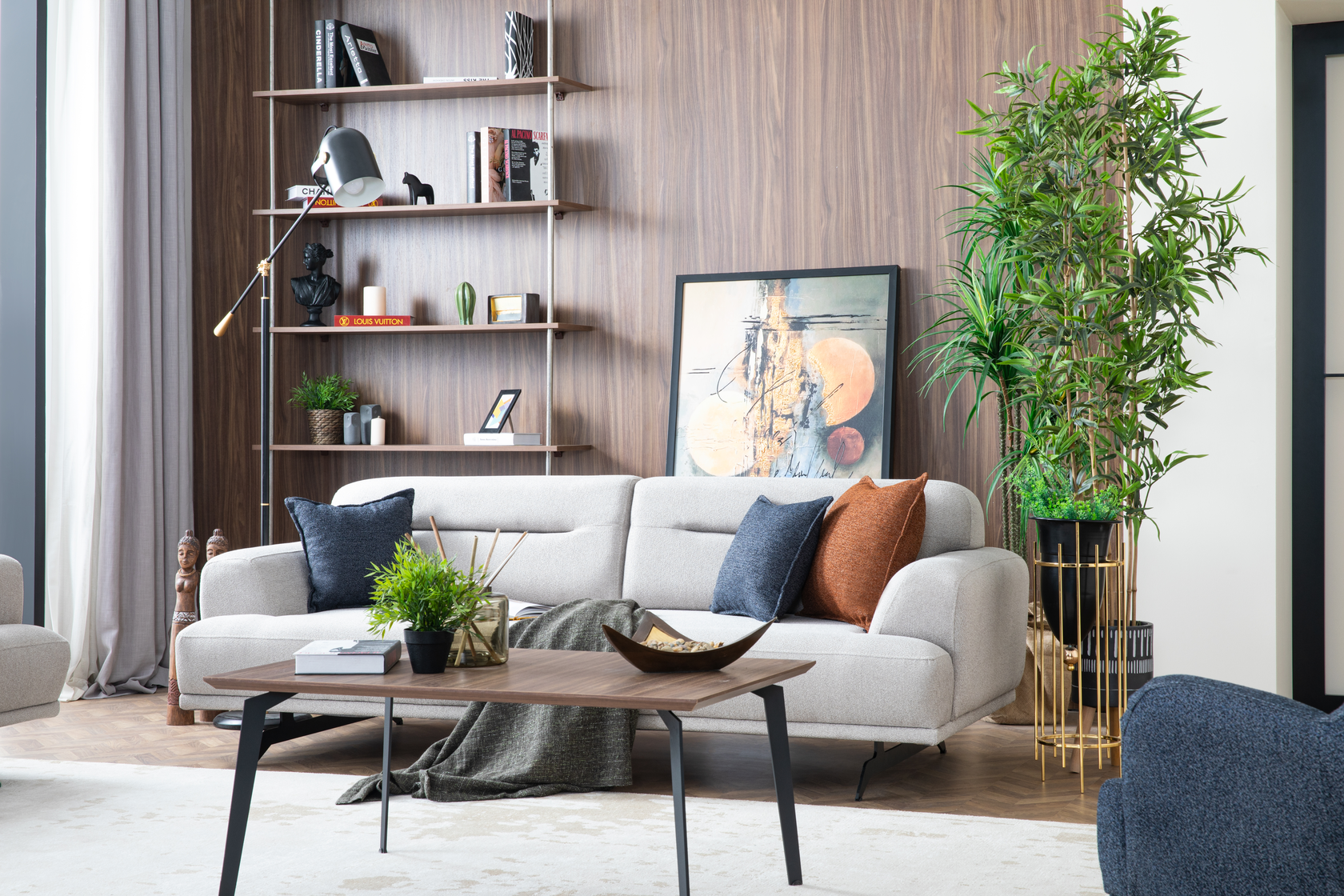 Aqua Coffee Table – Modern Oak Effect Centre Table