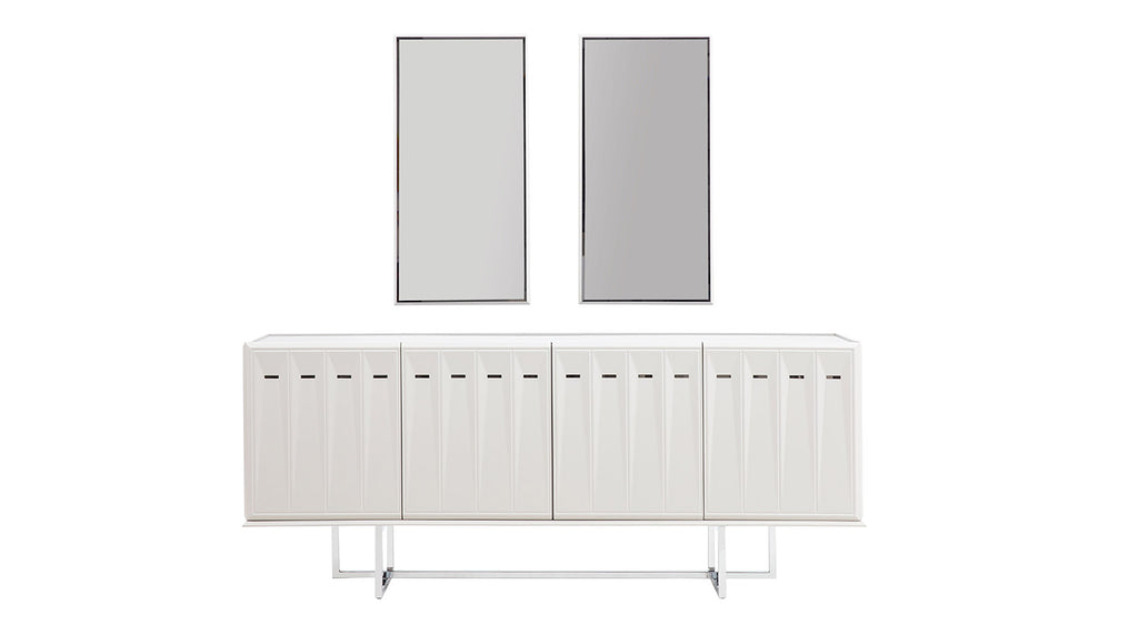 Natura Dining Room Set – Table, 6 Chairs, Console & Mirrors