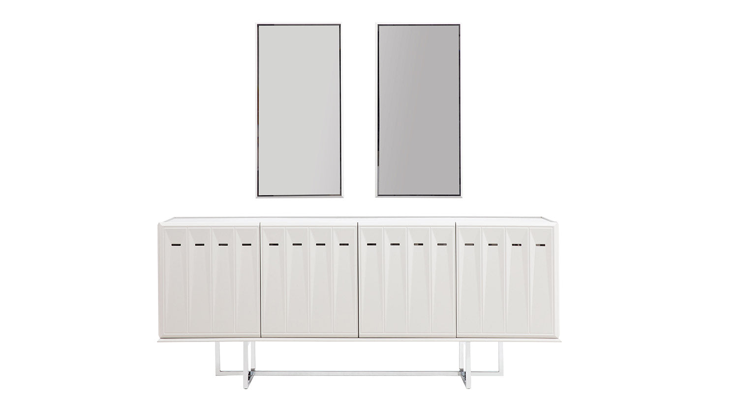 Natura Dining Room Set – Table, 6 Chairs, Console & Mirrors