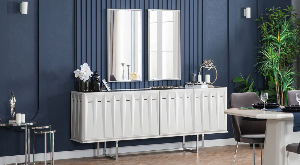 Natura - Dining Room Console Unit with Mirrors