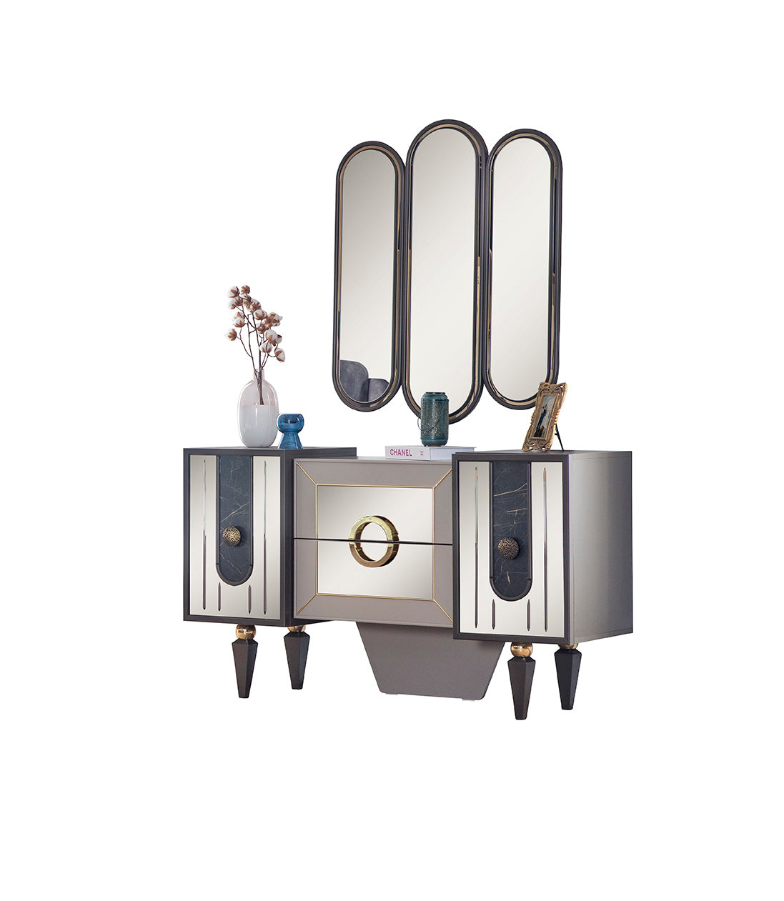 Lizbon Bedroom Set – Ottoman Storage Bed & LED Wardrobe