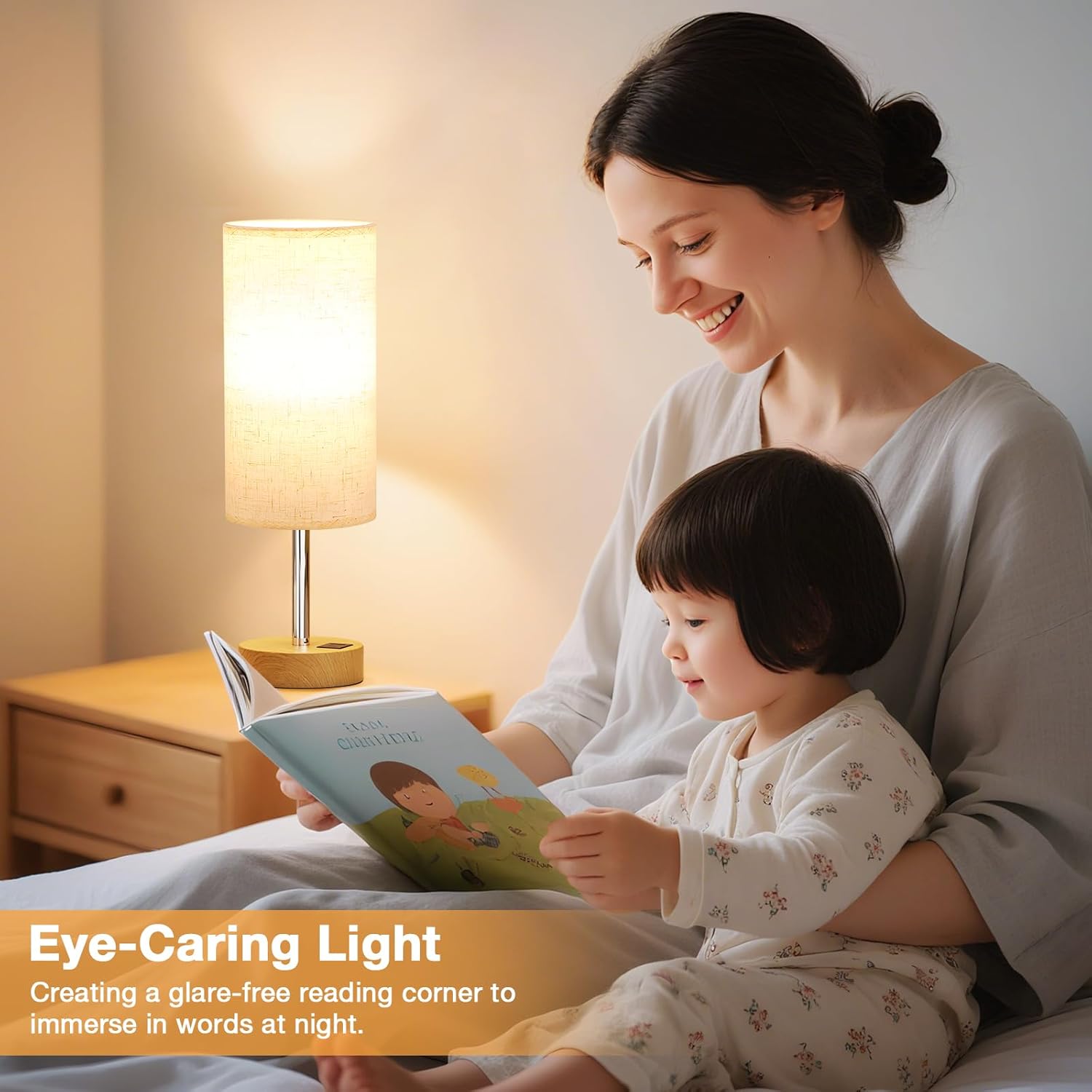 Aooshine Bedside Lamps with USB A+C Charging Ports - Under £50 Home Upgrade