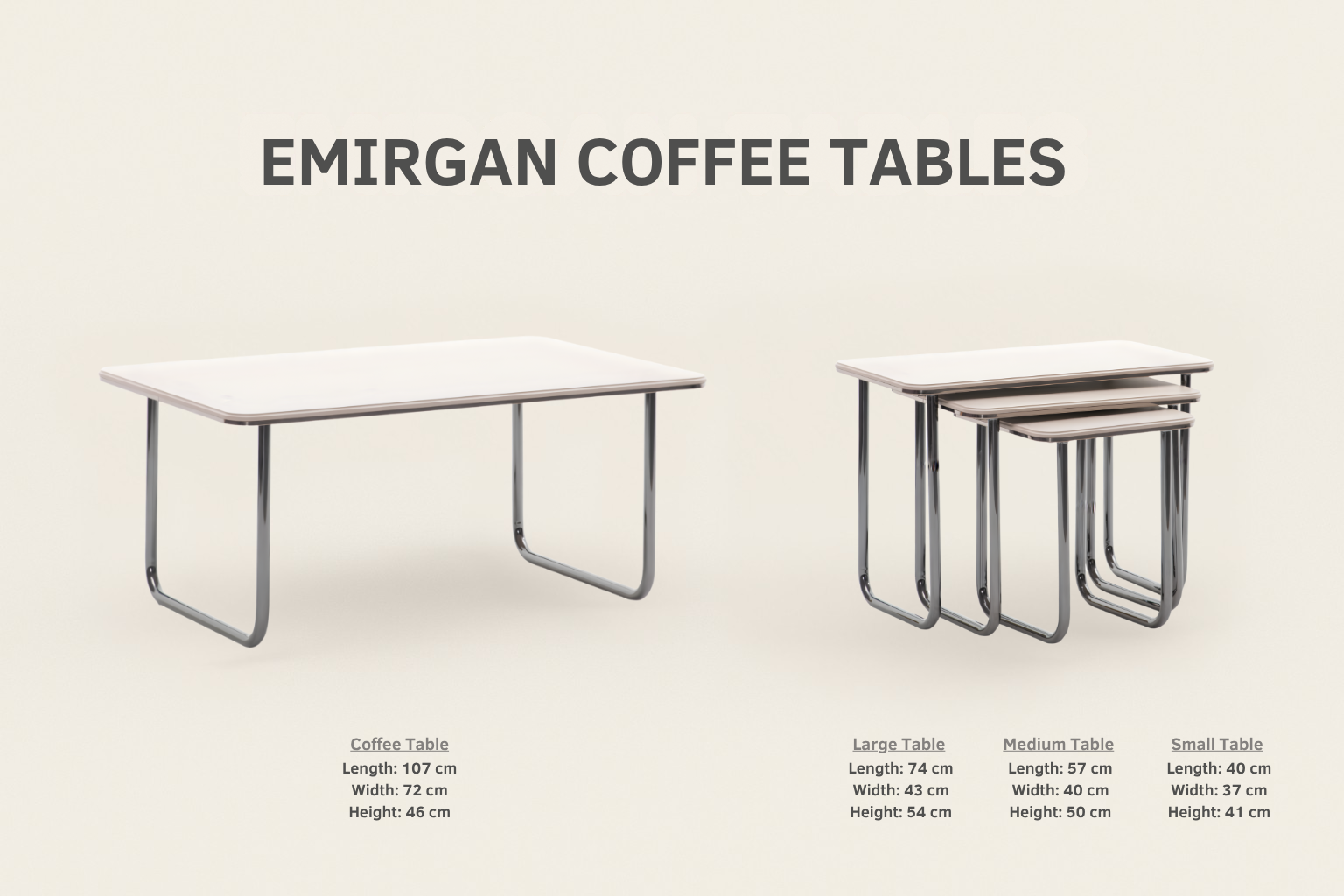 Emirgan Zigon Nesting Side Tables – Set of 3