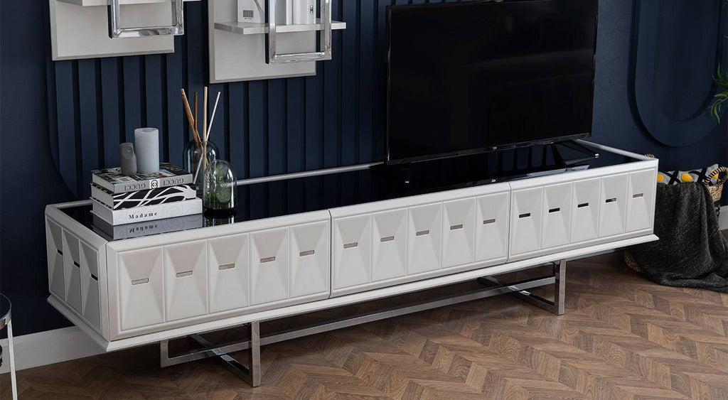 Natura Wall Unit – Modern Turkish TV Stand/Wall Unit - with Storage Drawers & Gloss Finish