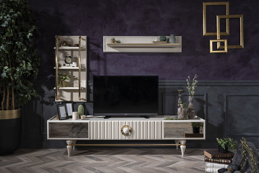 Emirgan Wall Unit – Modern Turkish TV Stand & Display Cabinet
