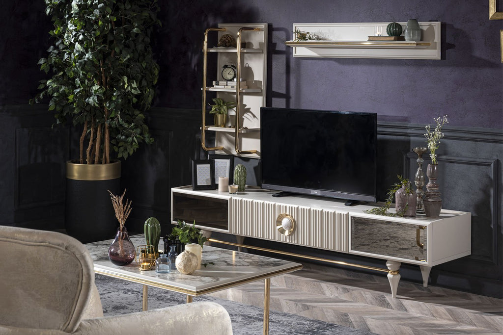 Emirgan Wall Unit – Modern Turkish TV Stand & Display Cabinet
