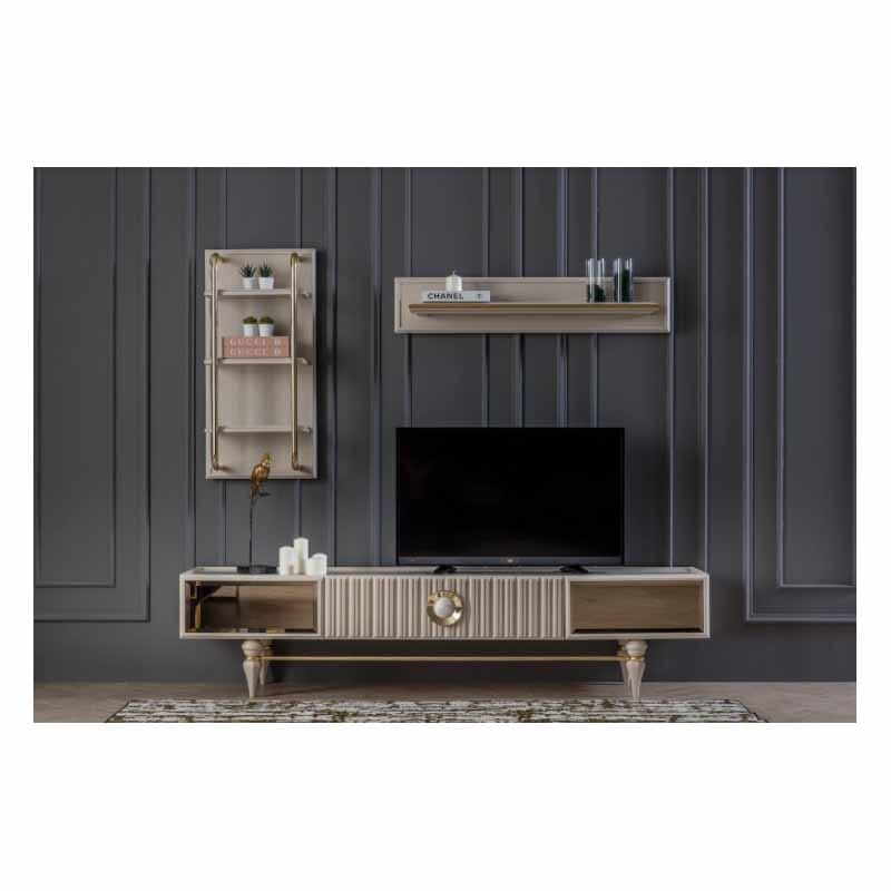 Emirgan Wall Unit – Modern Turkish TV Stand & Display Cabinet