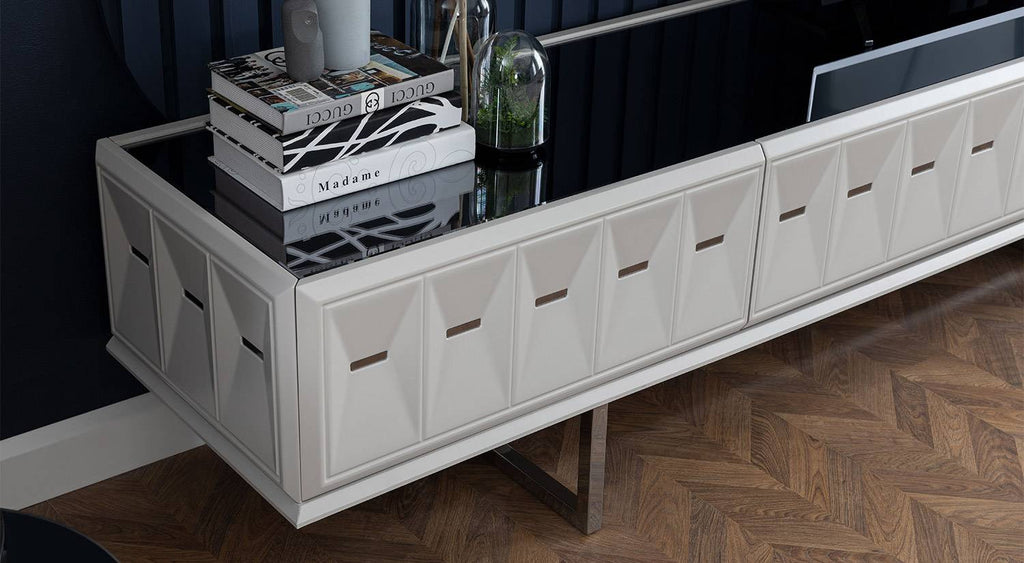 Natura Wall Unit – Modern Turkish TV Stand/Wall Unit - with Storage Drawers & Gloss Finish