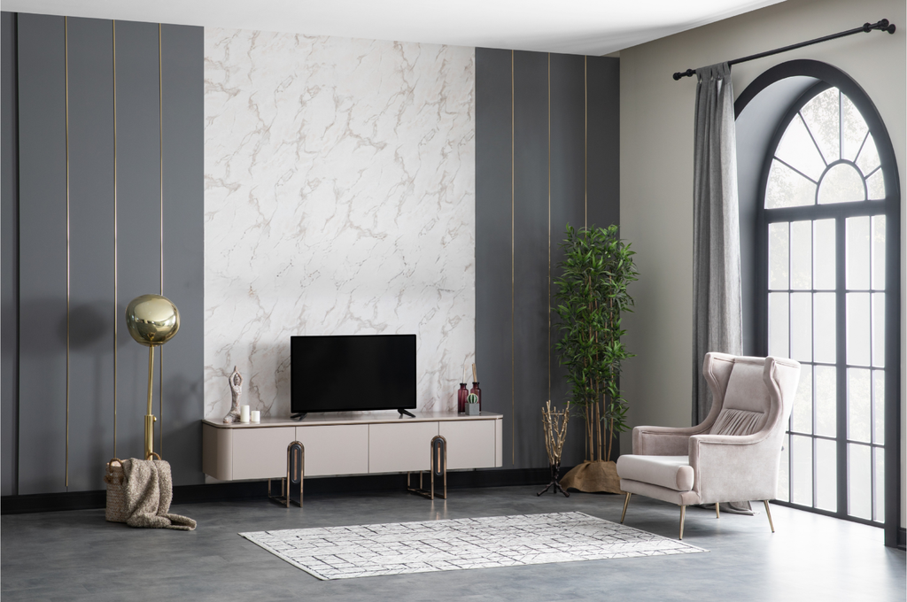 Ottoman TV Unit – Modern Minimalist Entertainment Centre