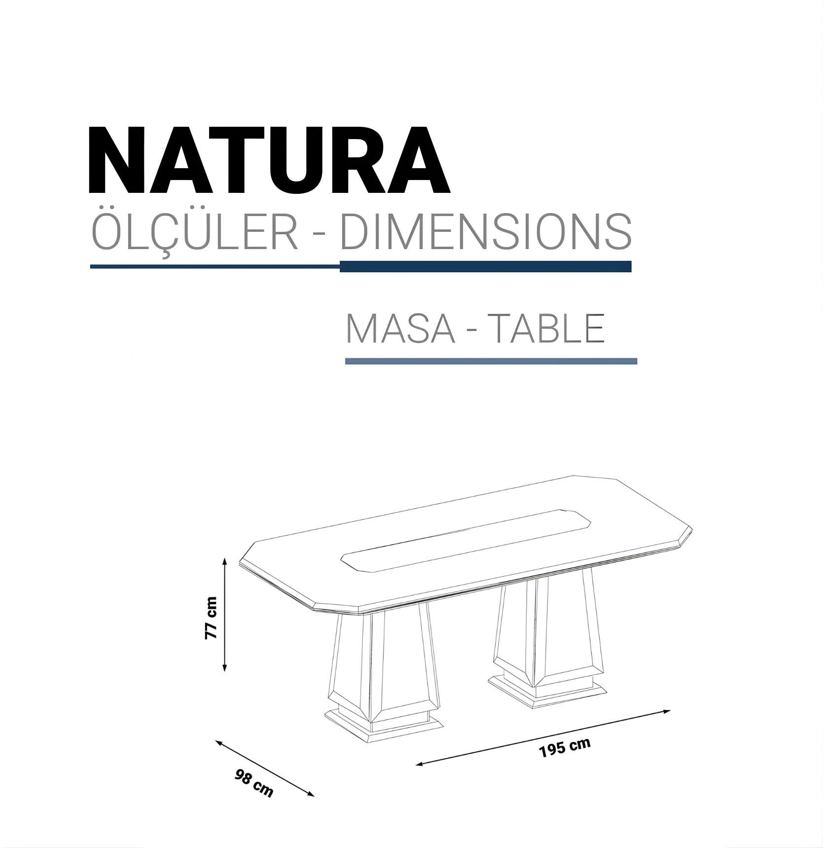 Natura - Dining Table Set (Table + 6 Chairs)