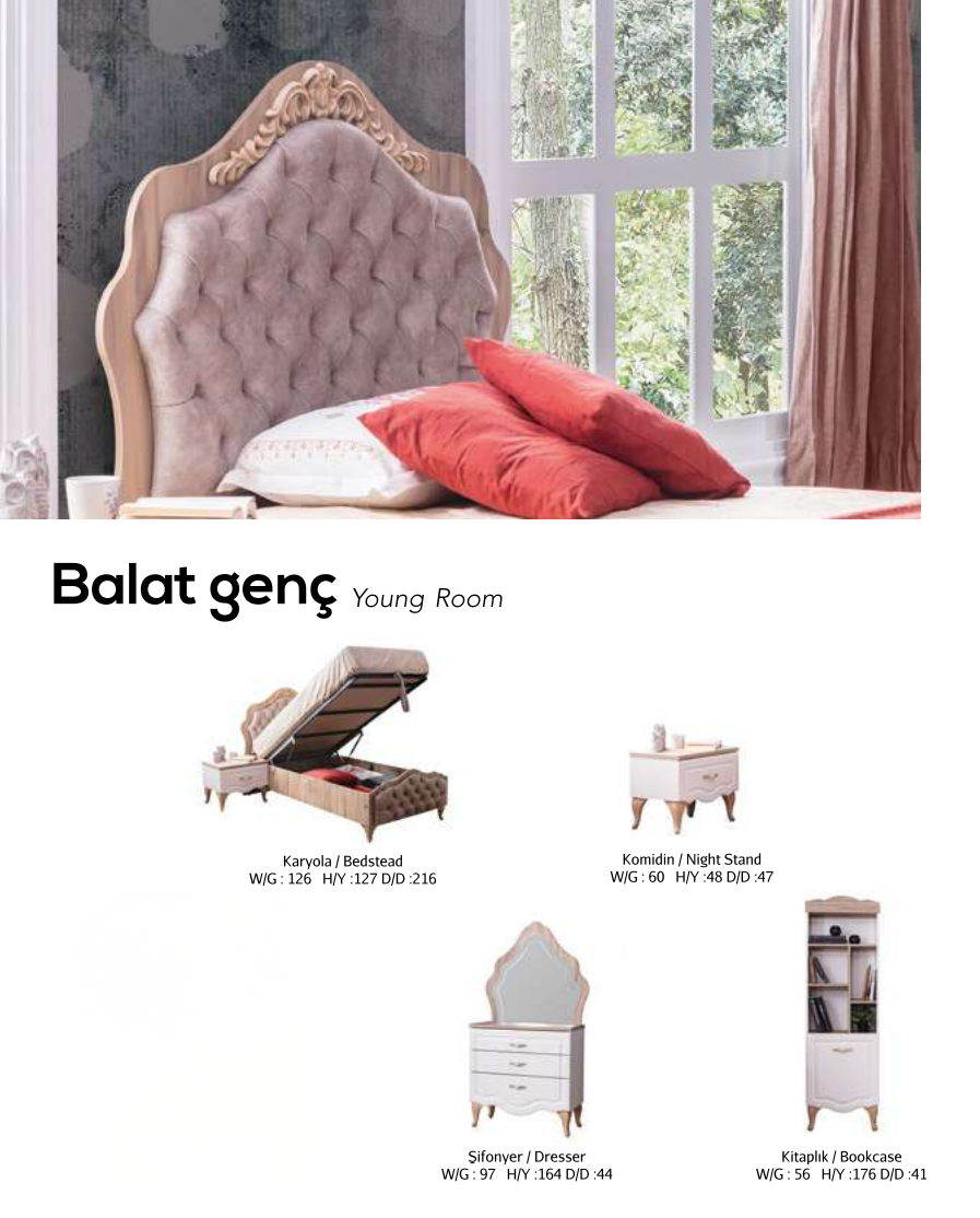 Balat Young Luxury Bedroom Set