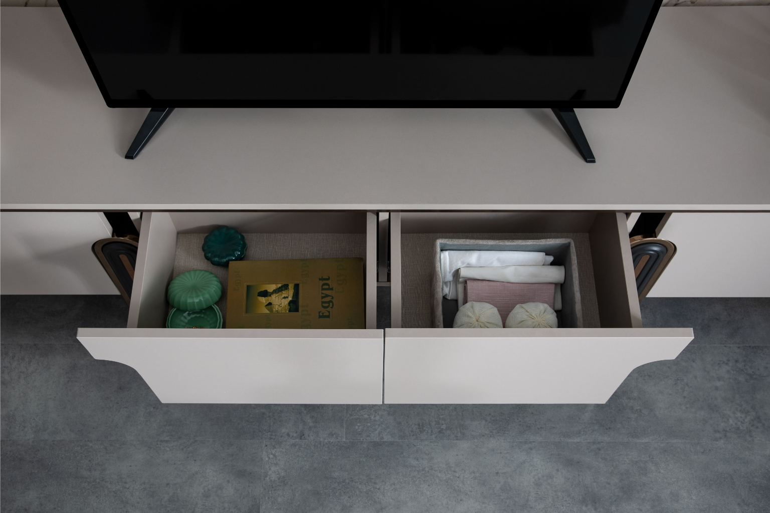 Ottoman TV Unit – Modern Minimalist Entertainment Centre