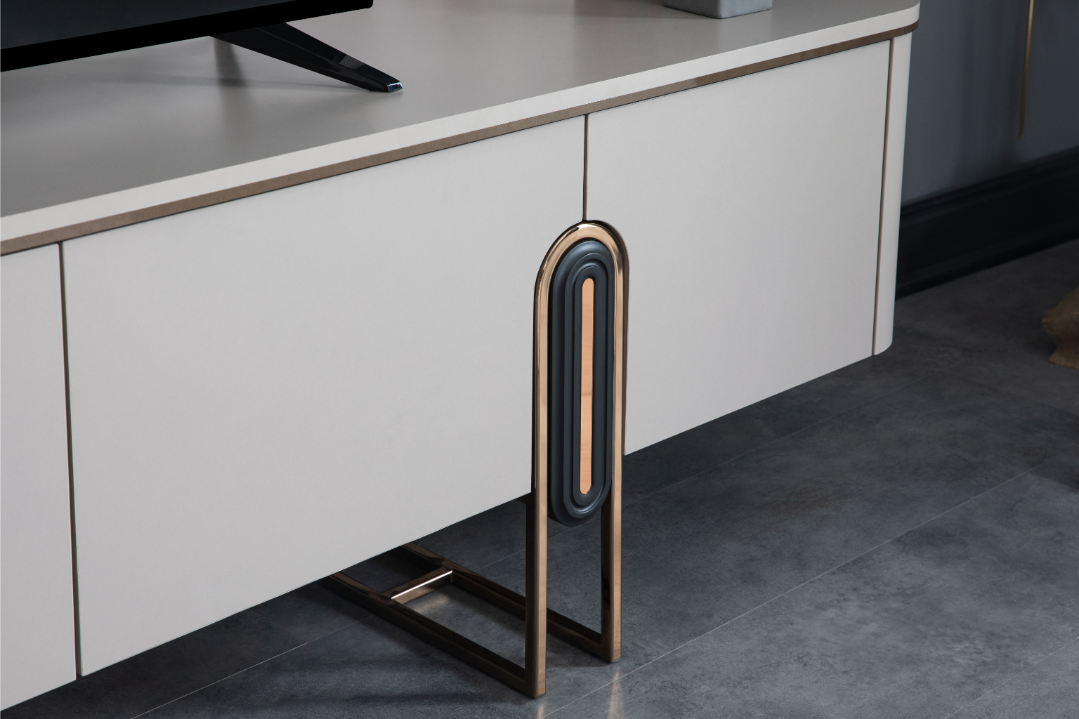 Ottoman TV Unit – Modern Minimalist Entertainment Centre