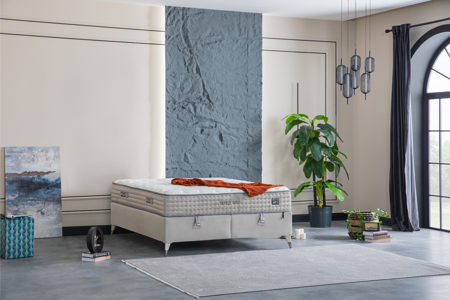 Energy Pluss King Size Bed – Premium Ottoman Storage Bed