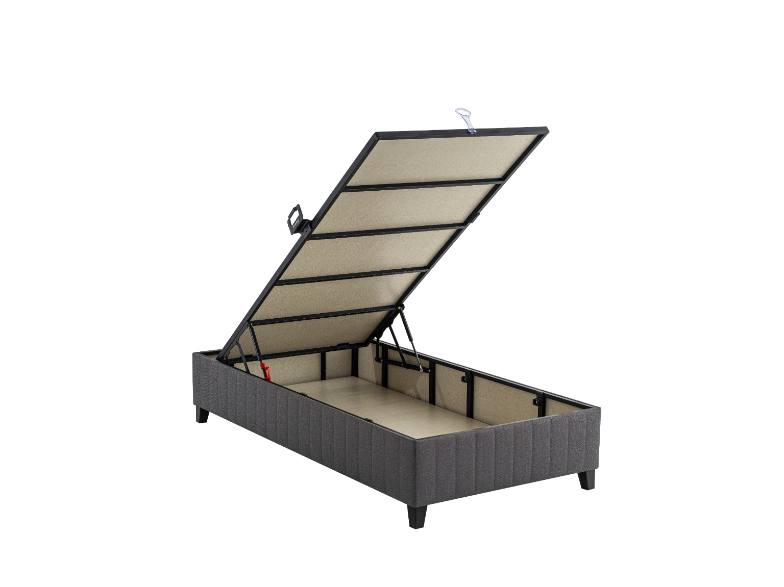 Moonlight Single Bed – Premium Ottoman Storage