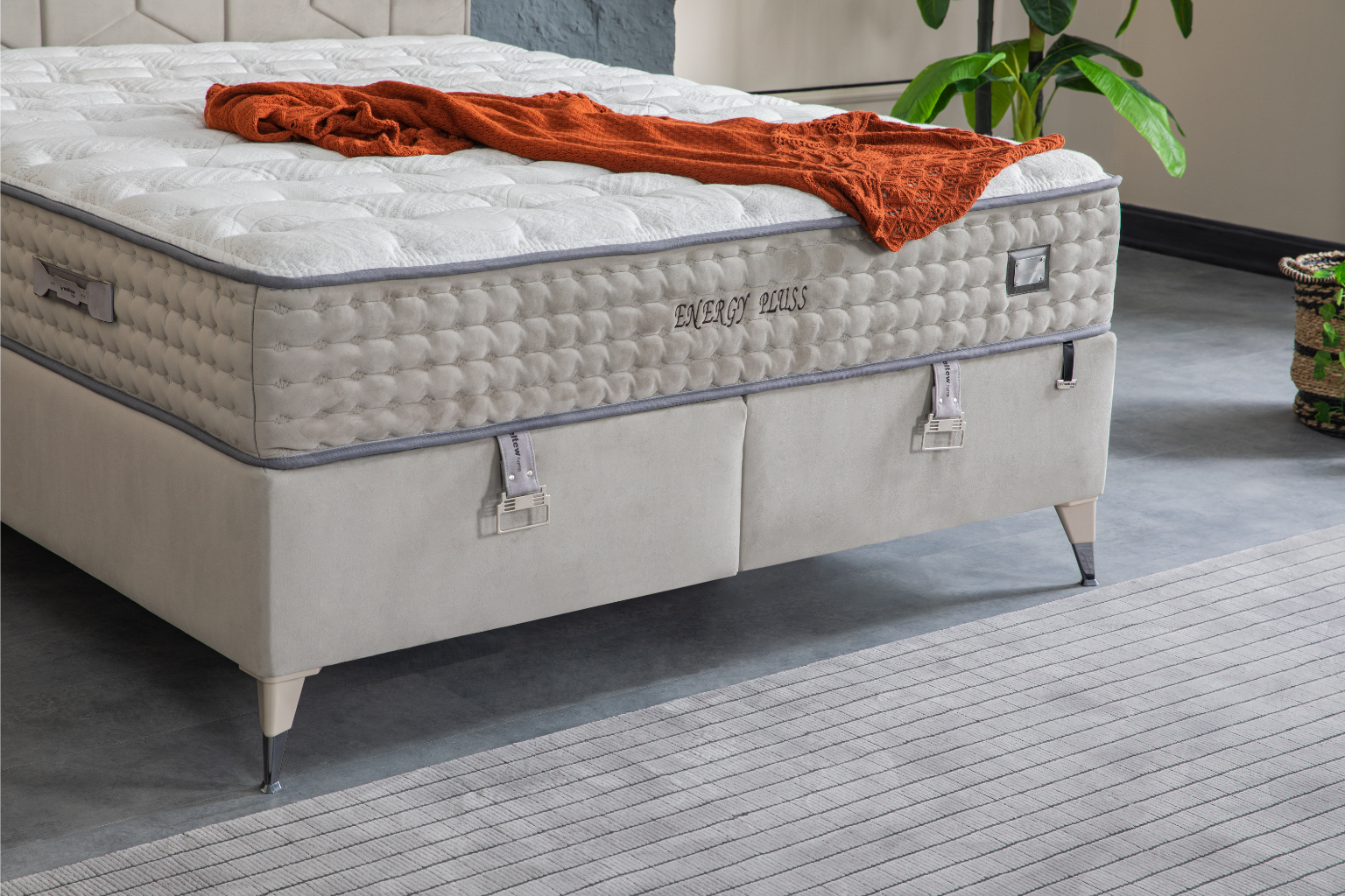 Energy Pluss King Size Bed – Premium Ottoman Storage Bed