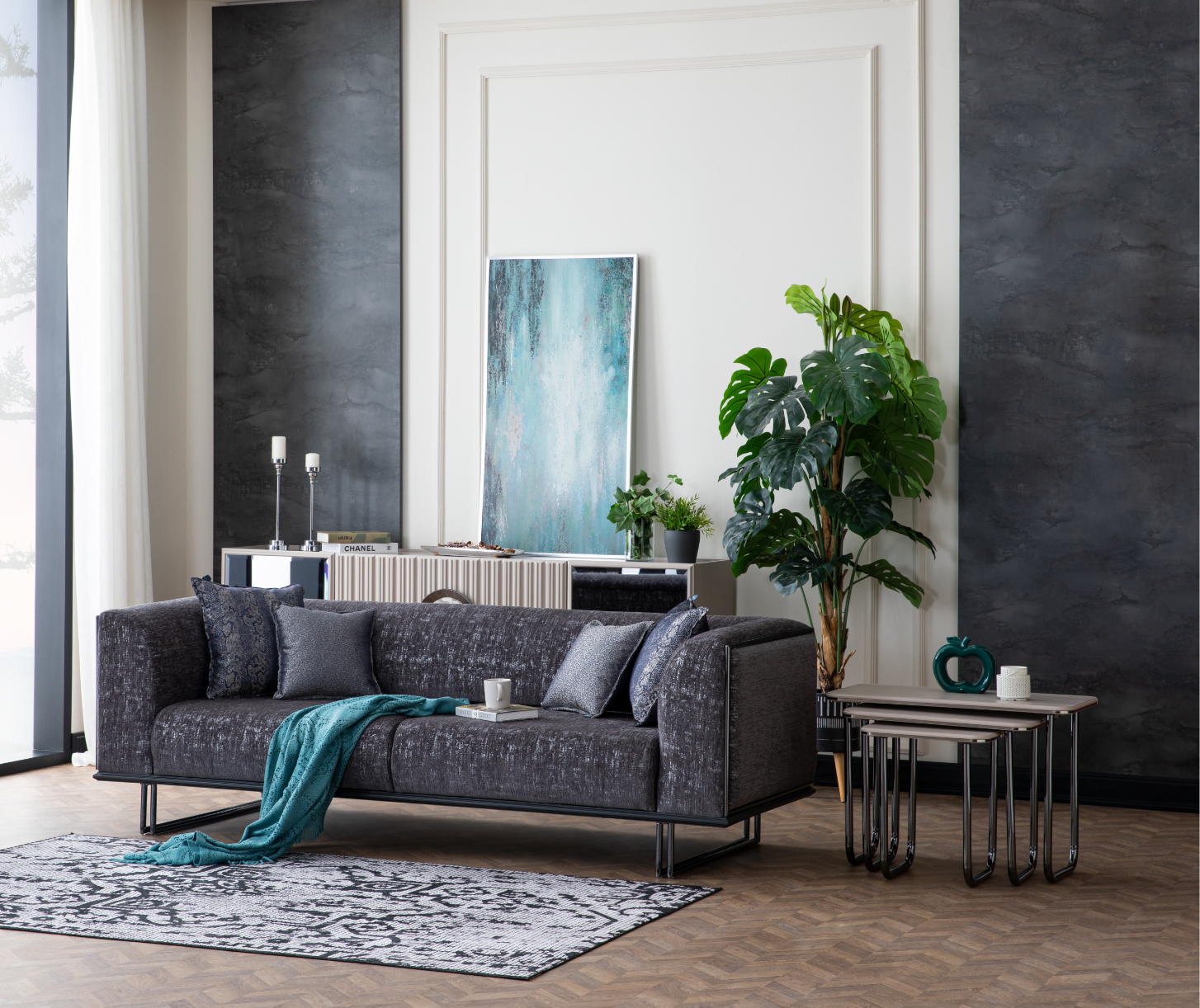 Emirgan Zigon Nesting Side Tables – Set of 3