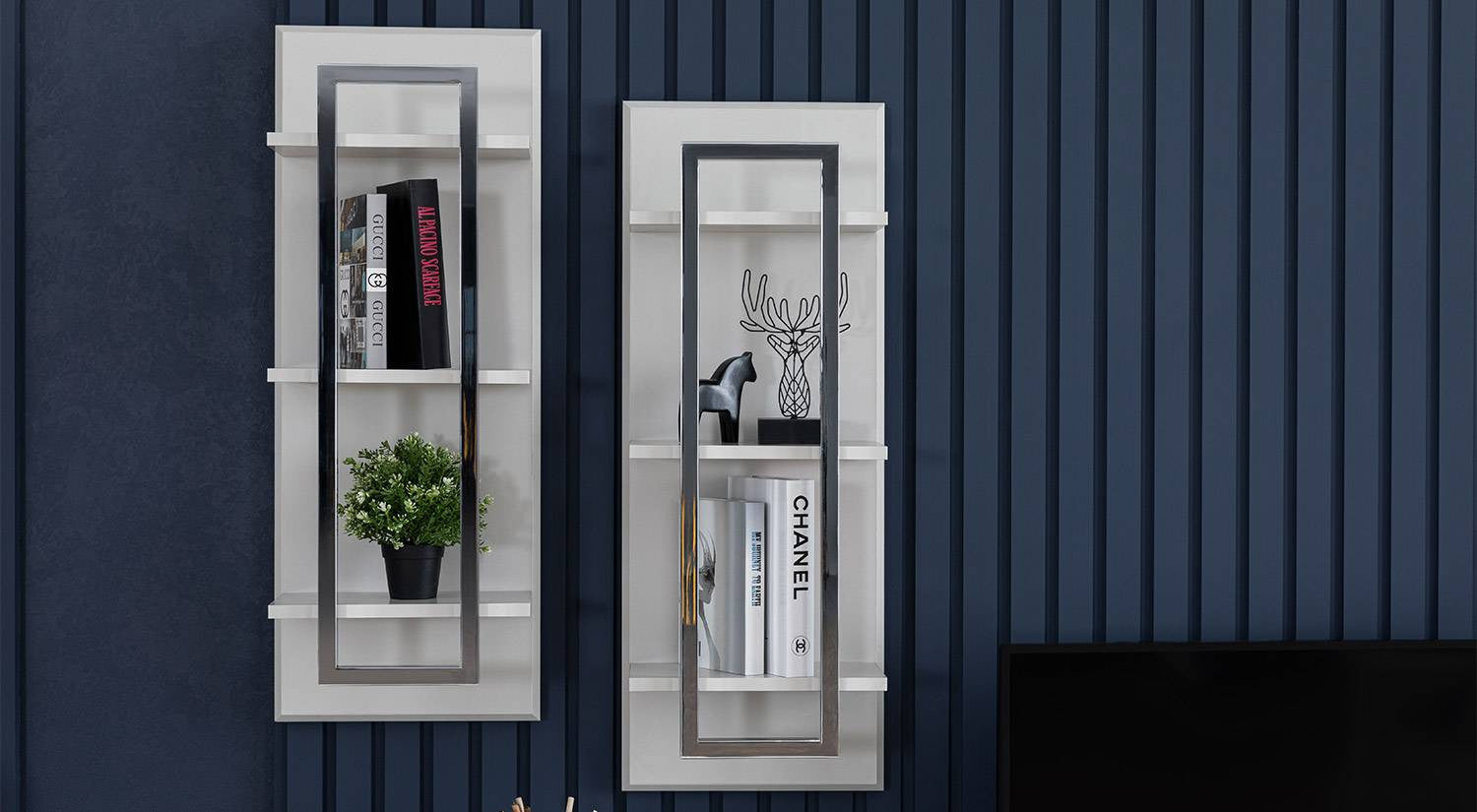 Natura Wall Unit – Modern Turkish TV Stand/Wall Unit - with Storage Drawers & Gloss Finish