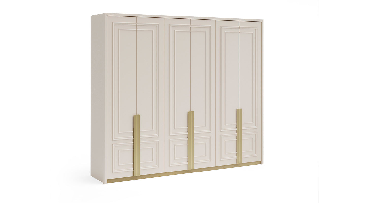 ASIA - Ottoman Bedroom Set – Cream & Gold