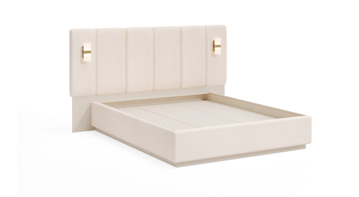 ASIA - Ottoman Bedroom Set – Cream & Gold