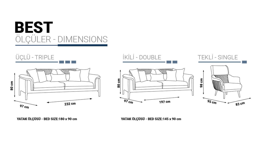 En İyi Koltuk Takımı (3 + 2 + 1 Kişilik)