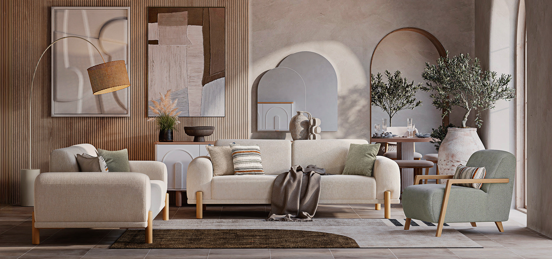 Bodrum - Sofa Set  3+2+1