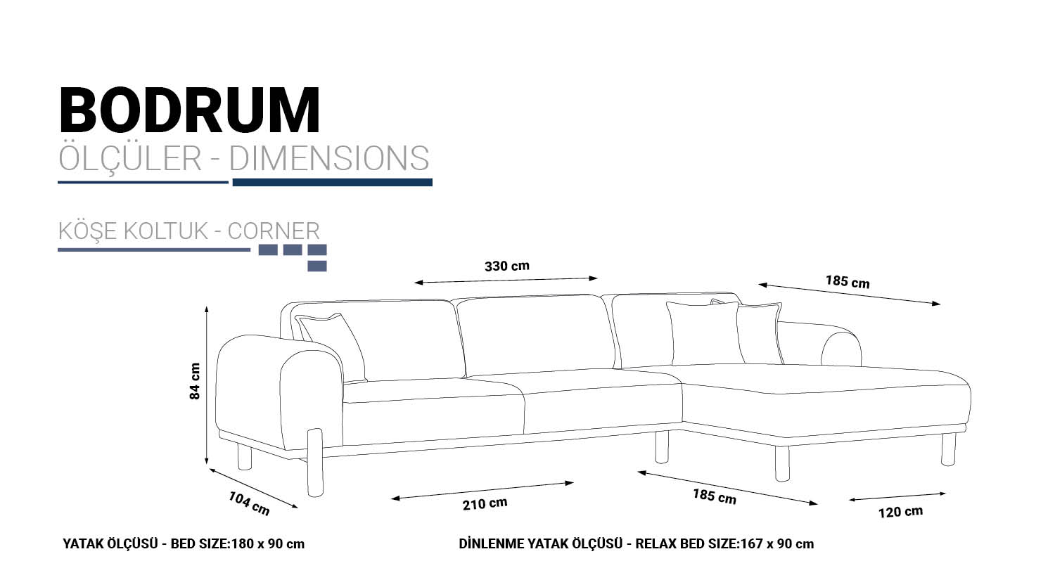 Bodrum - Relax Corner Sofa Set