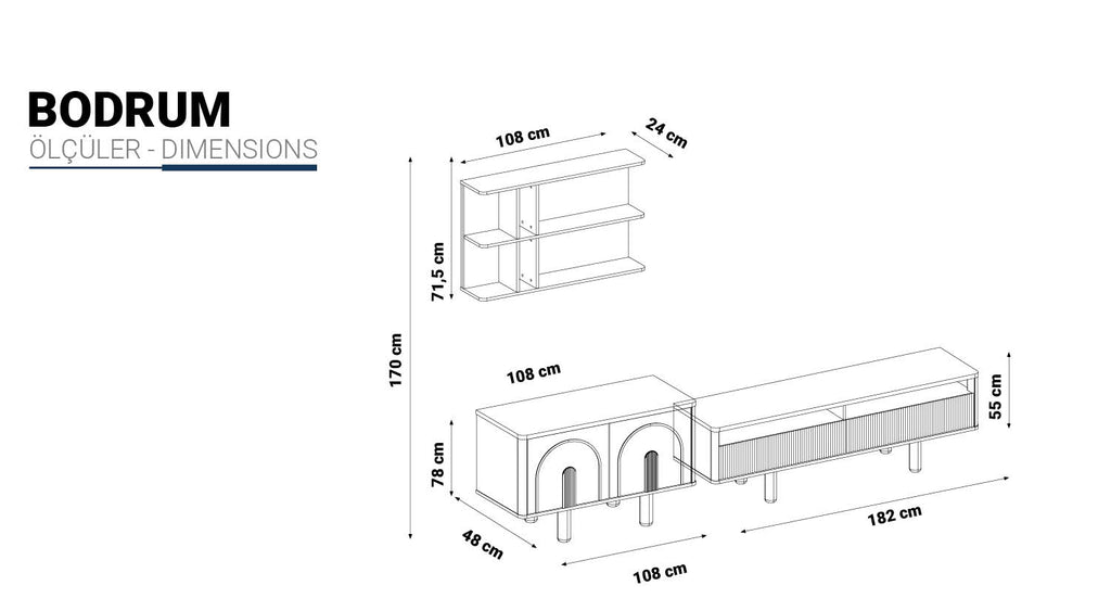 Bodrum TV Ünitesi Seti