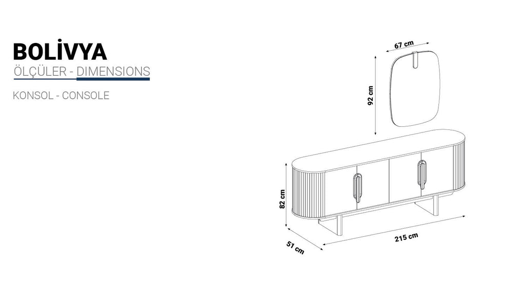 Bolivya Dining Console Unit / Sideboard