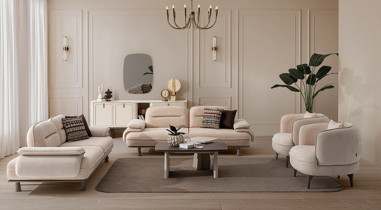 Bonita Sofa Set - (3+2+1)