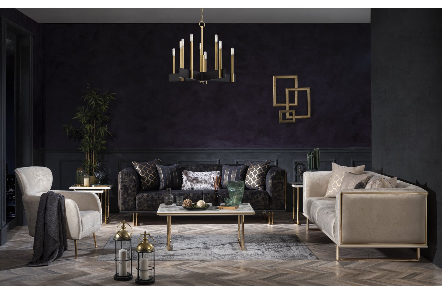 Emirgan Sofa Set - (3+2+1 seater)