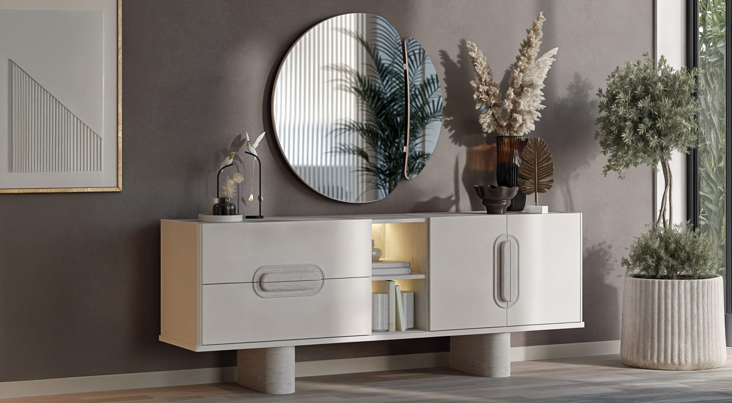 Traverta  Dining Console Unit / Sideboard