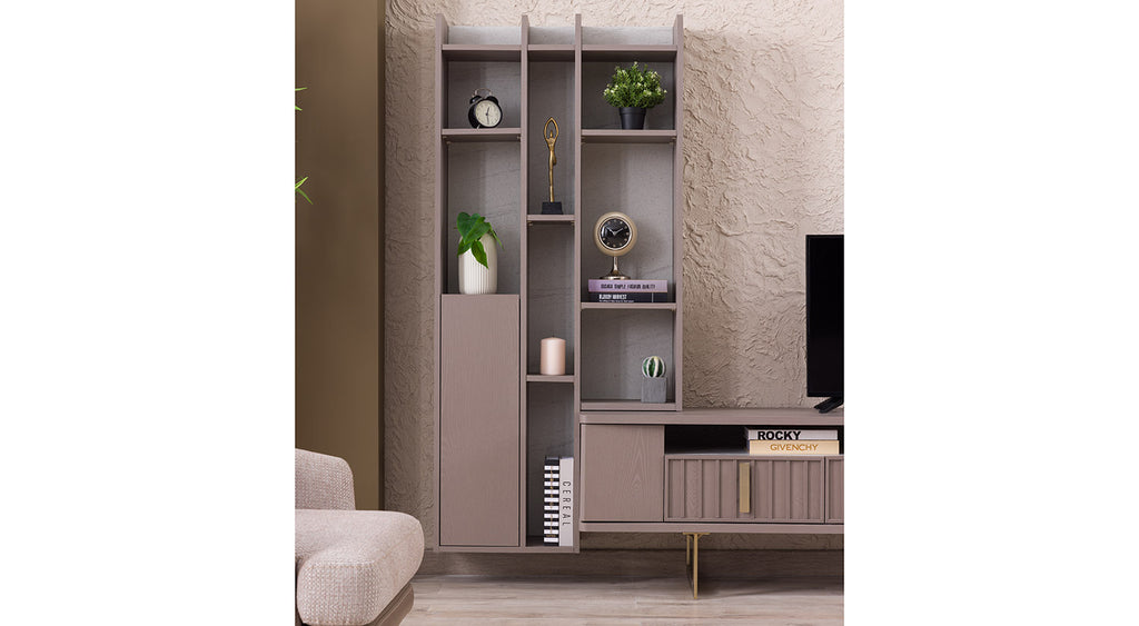 Latte TV & Wall Unit Set
