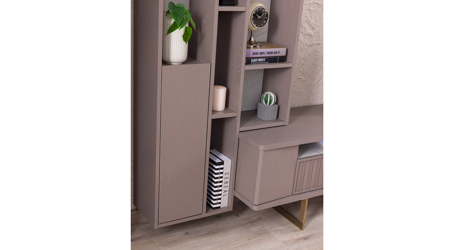 Latte TV & Wall Unit Set