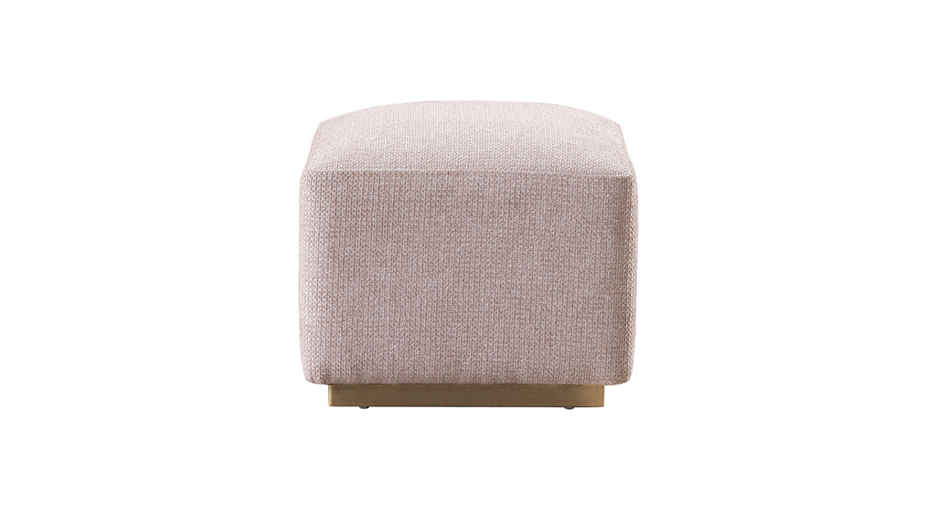 Latte Coffee Table with 2x Poufs & Nesting Side Table Set