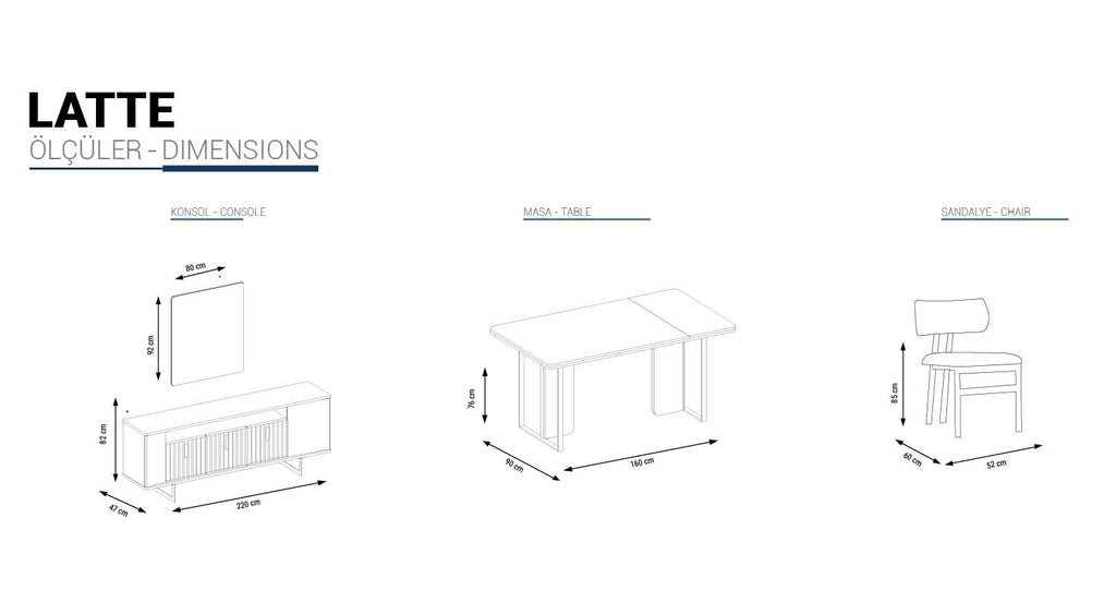 Latte Dining Room Set