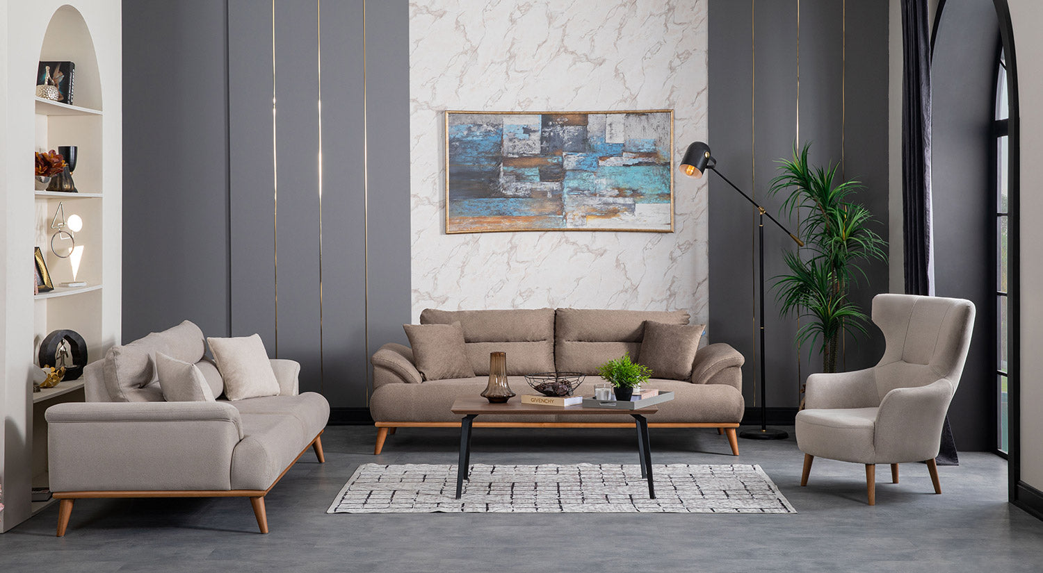 Milano Sofa Set - (3+2+1 seater)