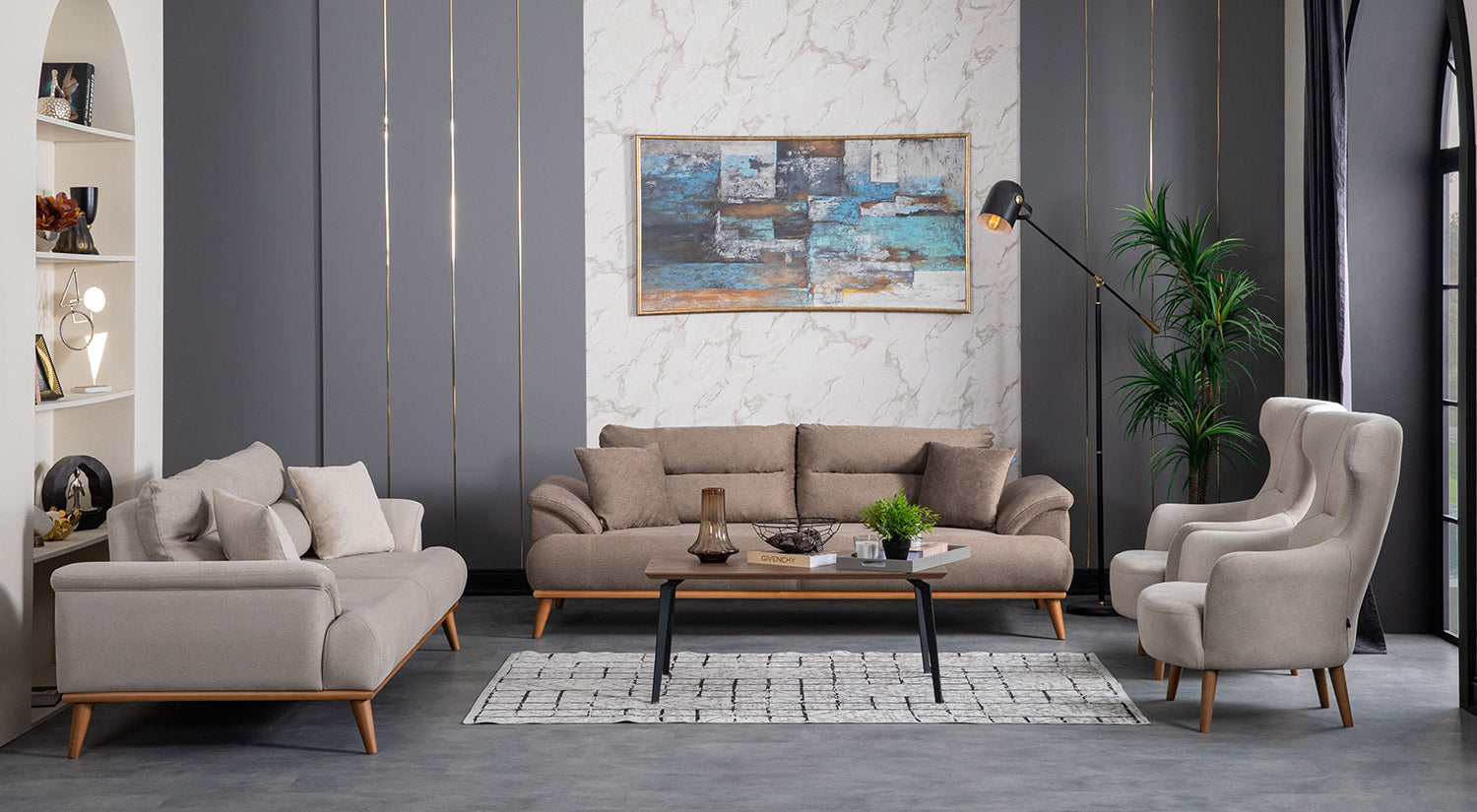 Milano Sofa Set - (3+2+1 seater)