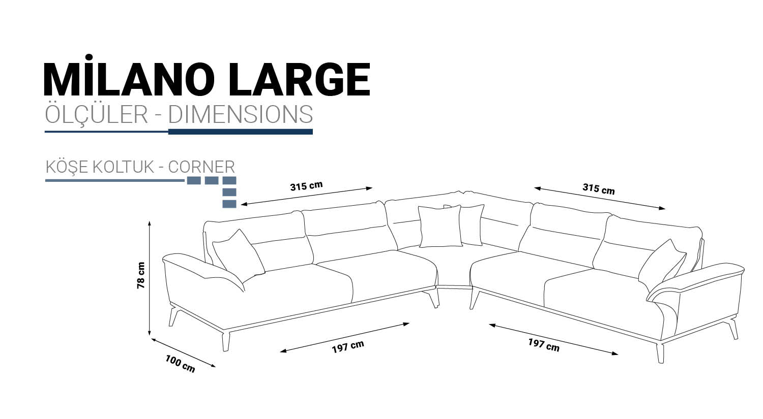 Milano Corner Sofa