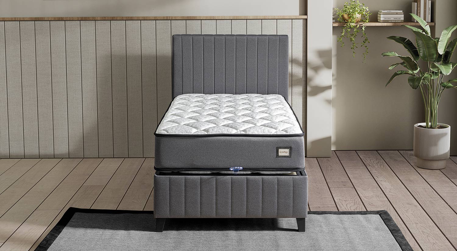 Moonlight Single Bed – Premium Ottoman Storage