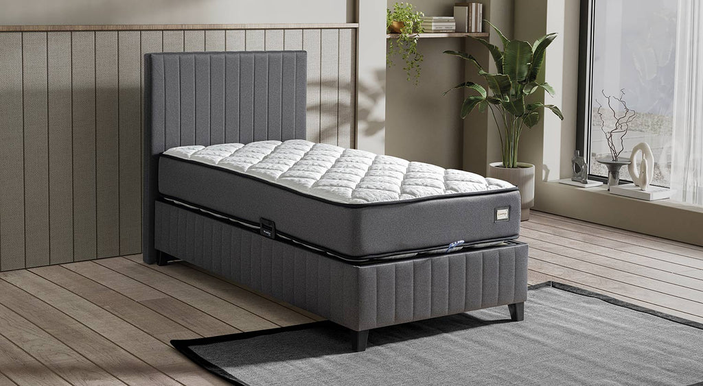 Moonlight Single Bed – Premium Ottoman Storage