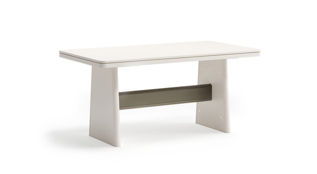 Salda Dining Room Set - (extendable table + 6x chairs + mirrored console cabinet)