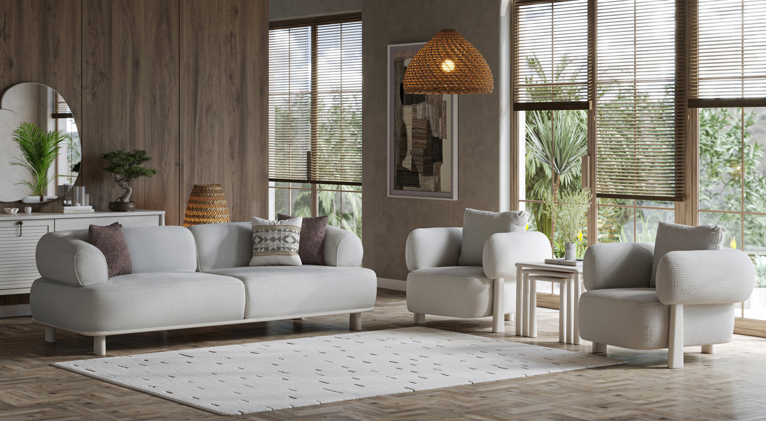 Salda Sofa Set - (3+2+1 seater)