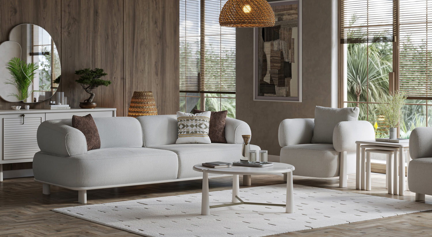 Salda Sofa Set - (3+2+1 seater)