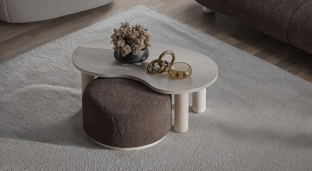 Traverta Coffee Table Set