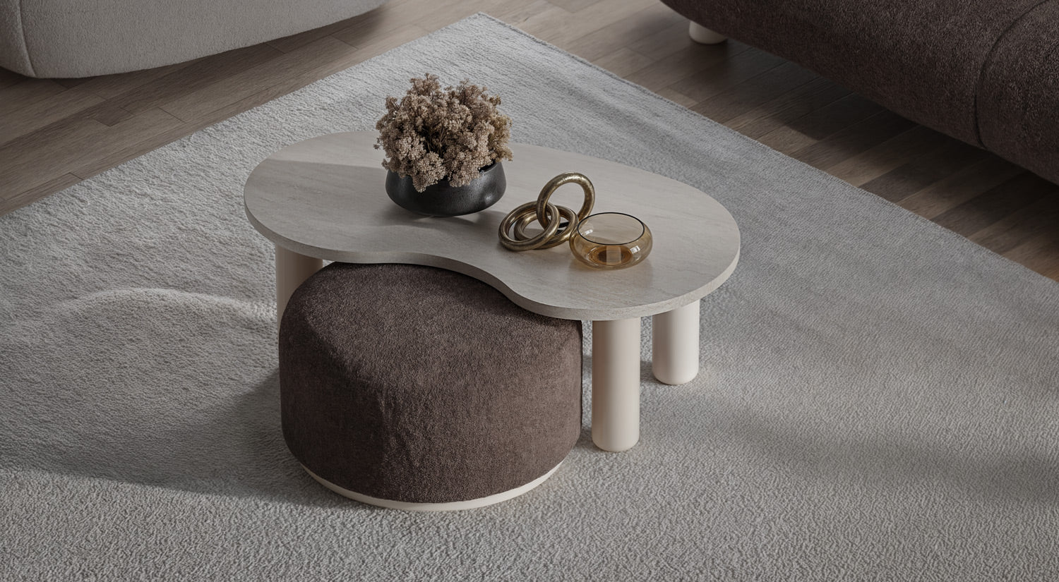 Traverta Coffee Table Set