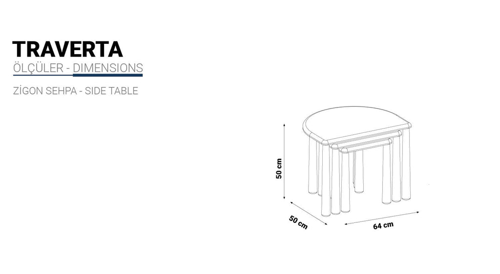 Traverta Coffee Table Set