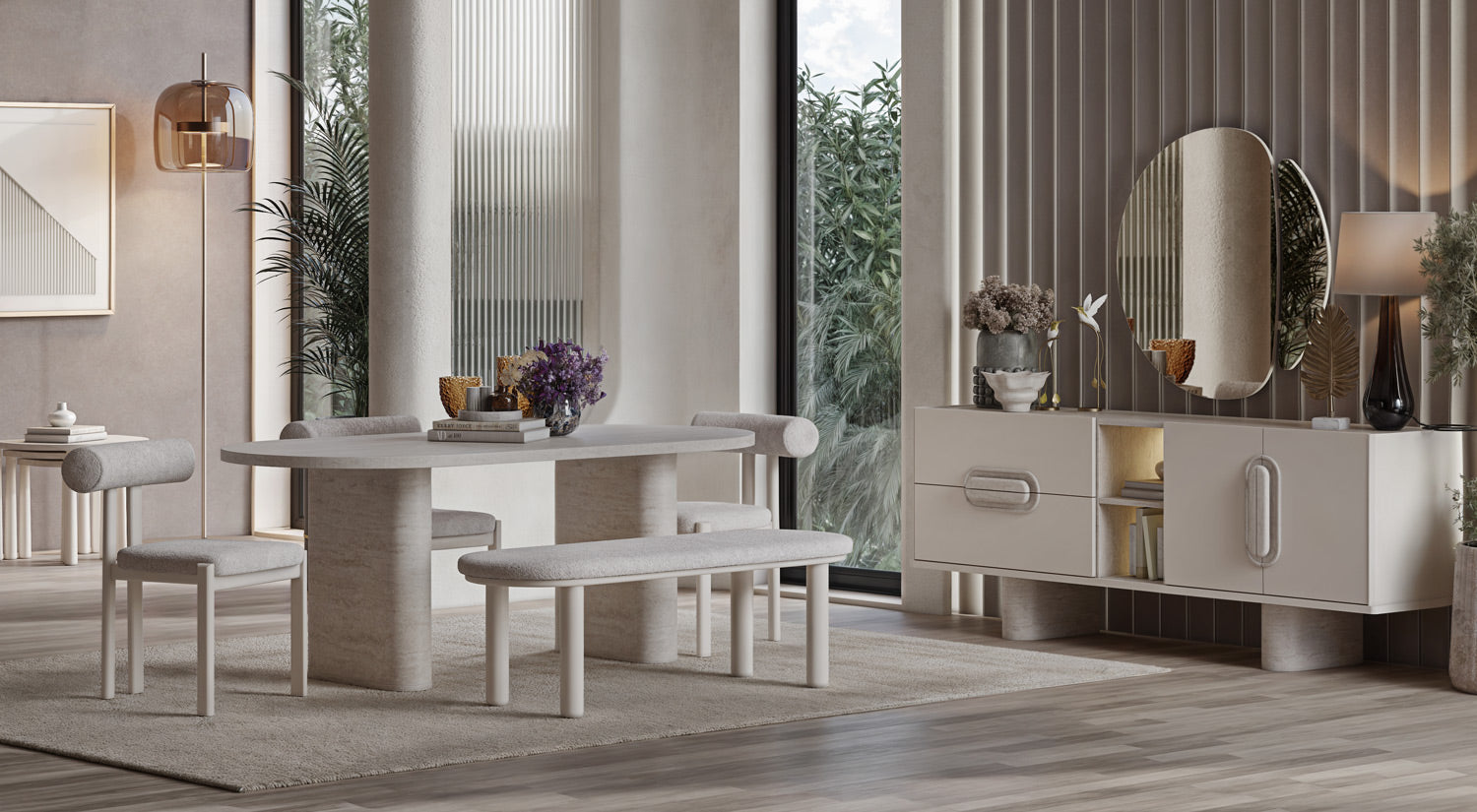 Traverta  Dining Console Unit / Sideboard