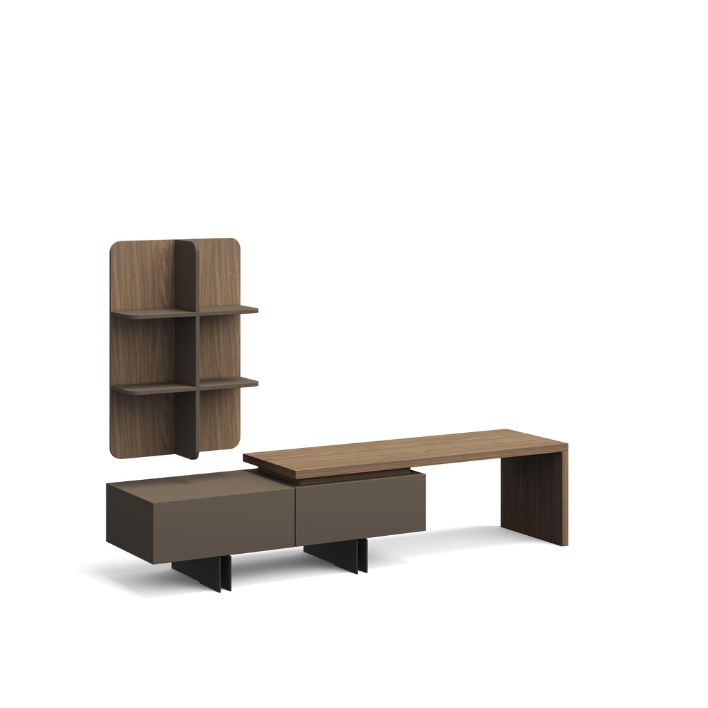 Polo TV Unit With 2-Piece Nesting Coffee Table Set