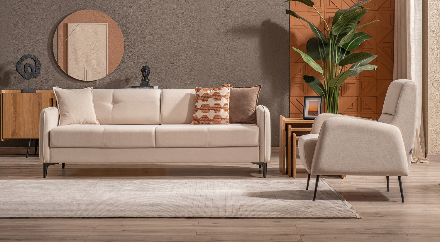 Set Sofa Pluss - (3+2+1 kursî)